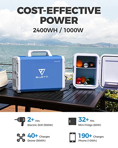 MAXOAK Portable Power Station 2400Wh/1000W EB240 Solar Generator