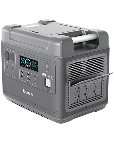 IDEAPLAY SN2200 Portable Power Station, 2000Wh LiFePO4 Battery Pack Solar Generator