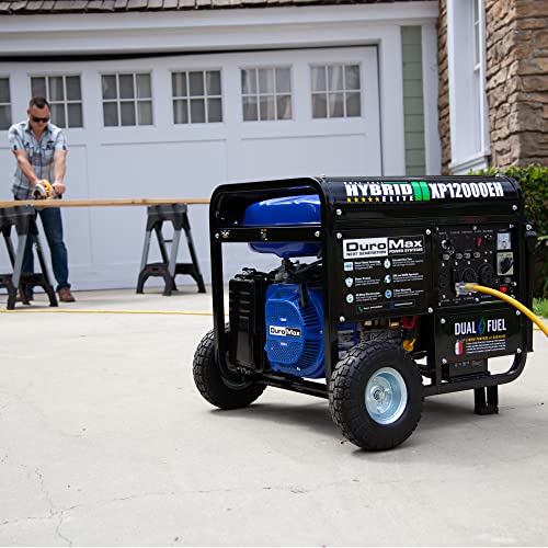 DuroMax XP12000EH Generator-12000 Watt Gas or Propane Powered Home Back Up & RV Ready