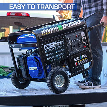 DuroMax XP12000EH Generator-12000 Watt Gas or Propane Powered Home Back Up & RV Ready