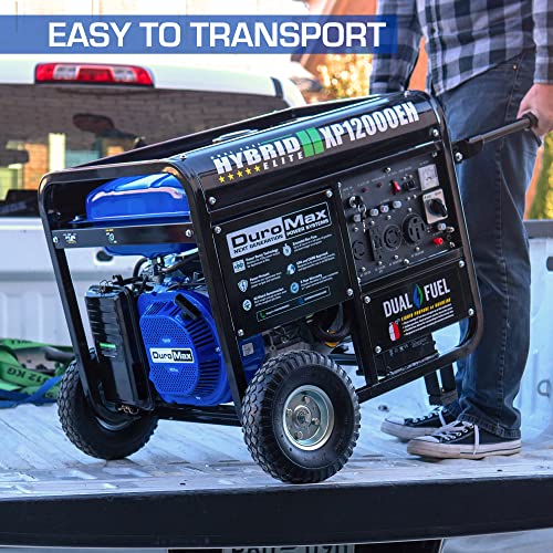 DuroMax XP12000EH Generator-12000 Watt Gas or Propane Powered Home Back Up & RV Ready